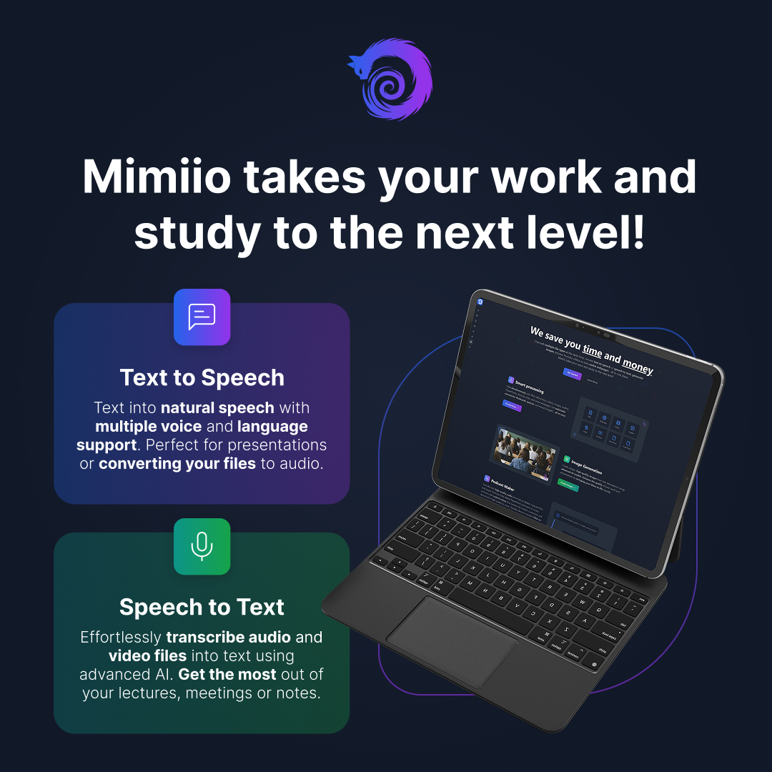 Media Mimio - Trò chuyện với các tập tin, tạo podcast, bản đồ tâm trí, hình ảnh và nhiều hơn nữa 8