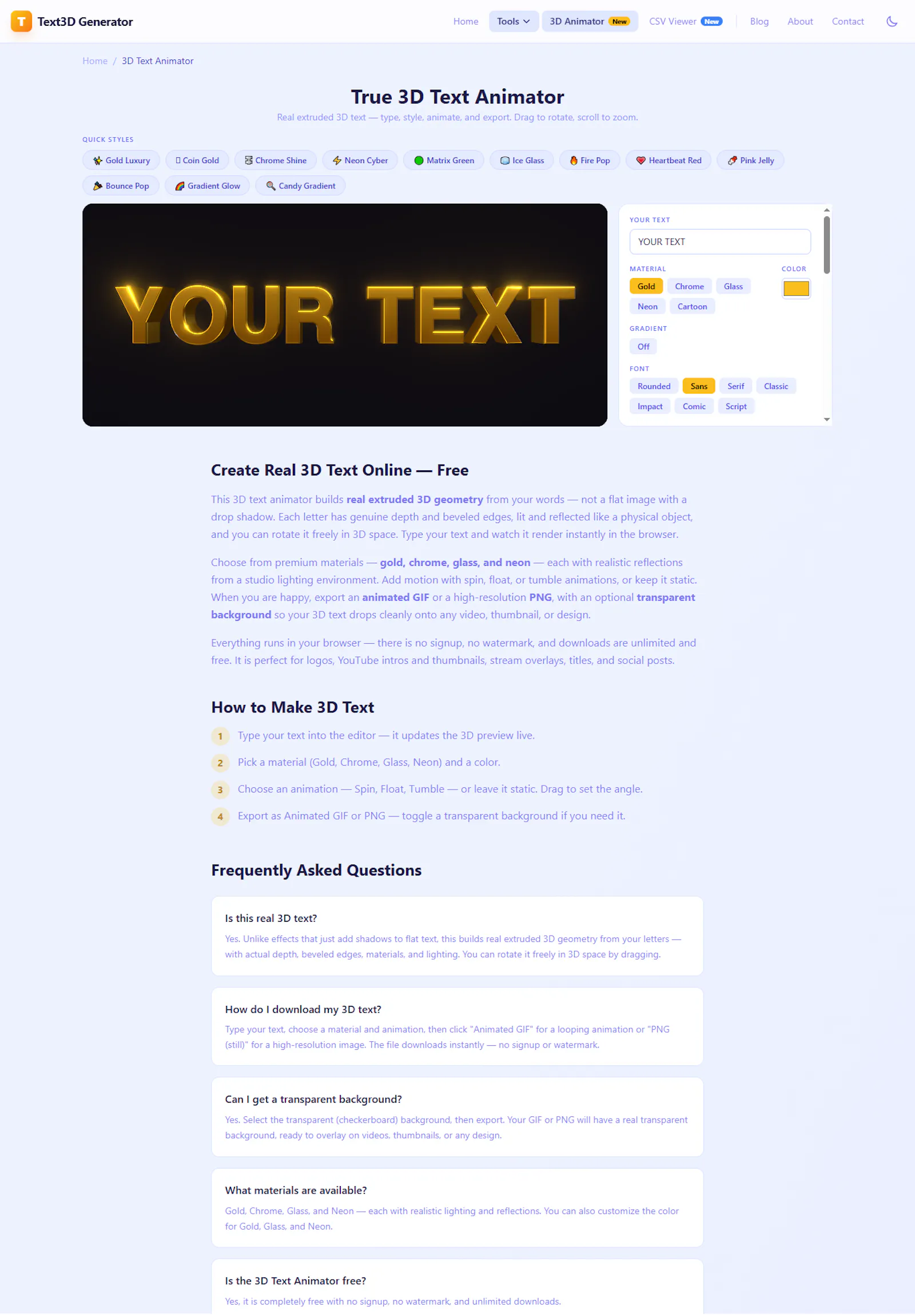 Text3D Generator screenshot 3