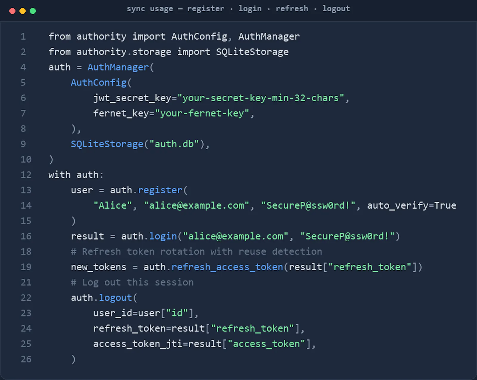 Authority screenshot 2