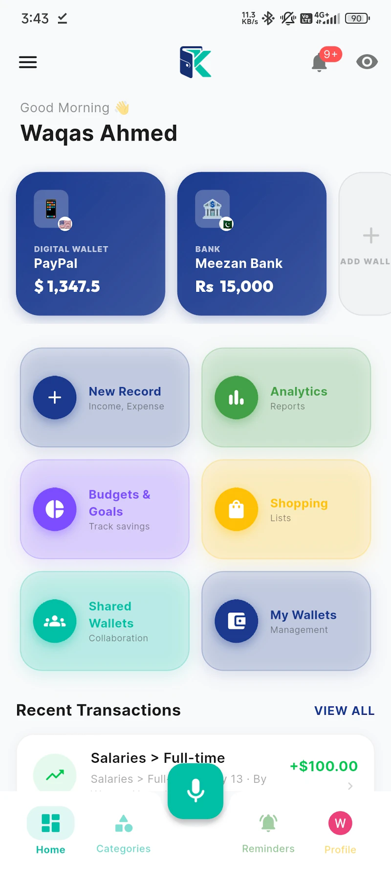 Khaata AI Smart Expense Manager  screenshot 1