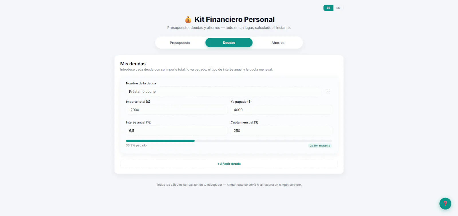 Personal Finance Kit screenshot 3