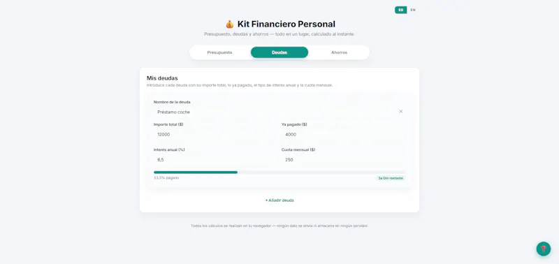 Personal Finance Kit screenshot 3