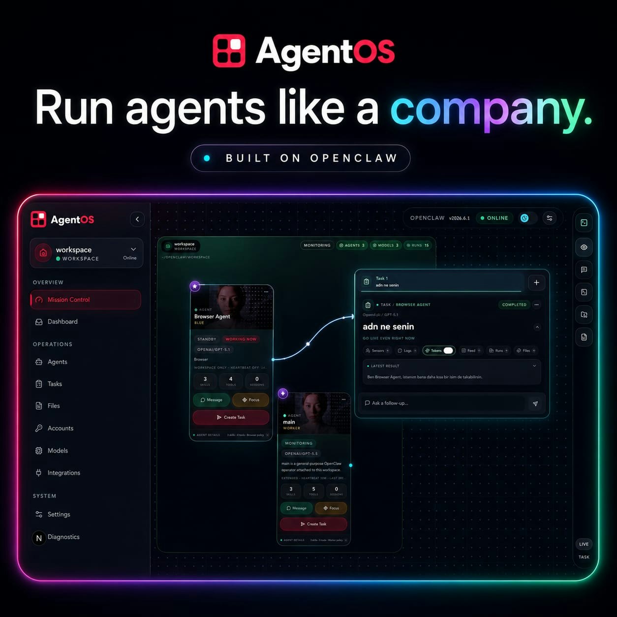 AgentOS gallery image