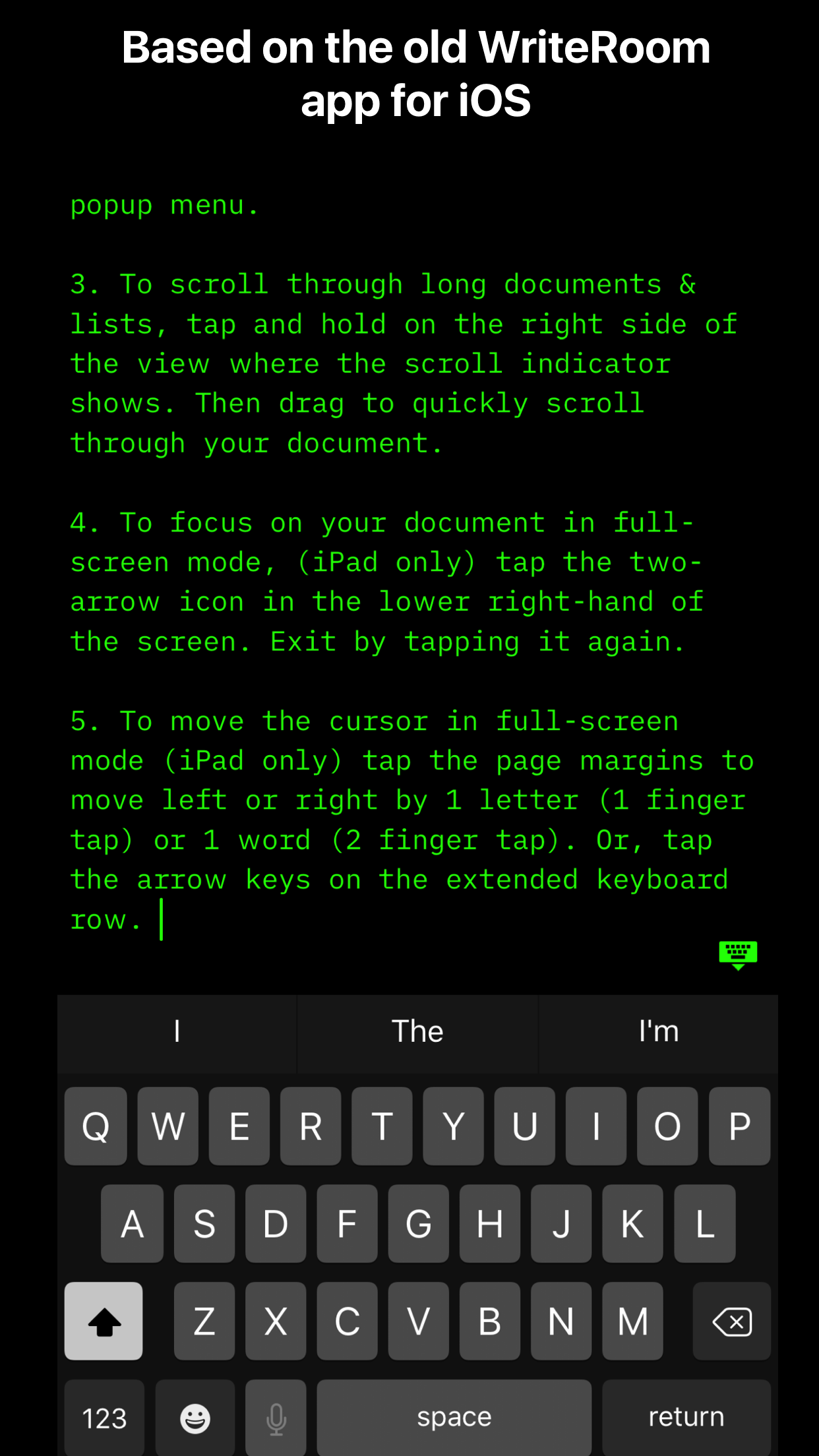 writeroom app for android mobile