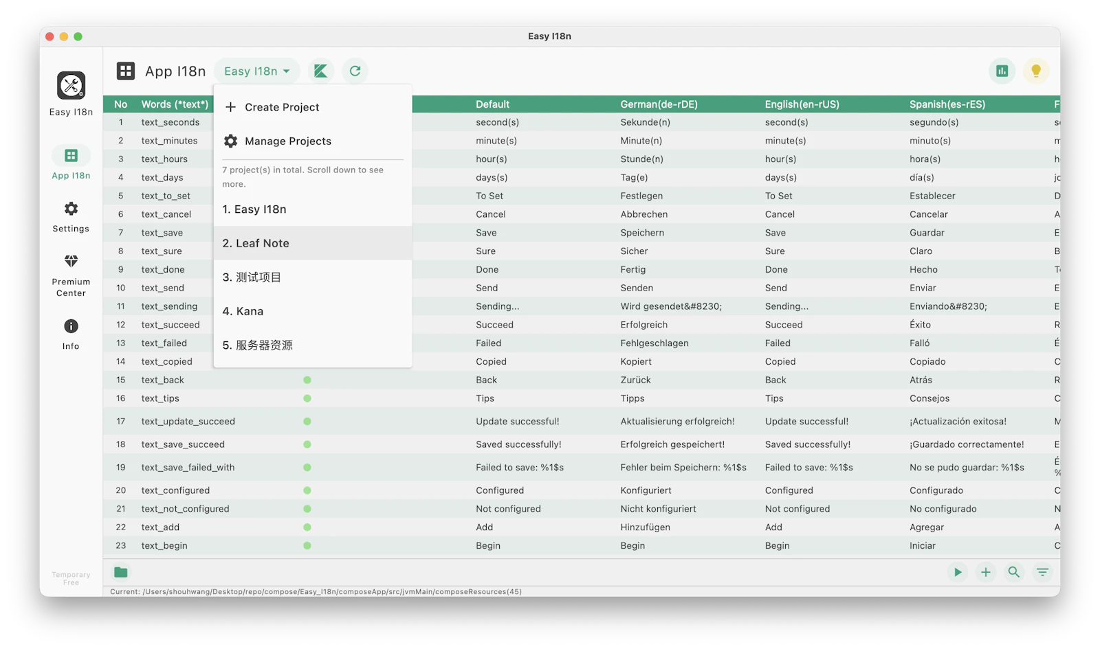Easy I18n screenshot 8