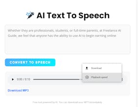 Free Text-to-Speech Converter gallery image