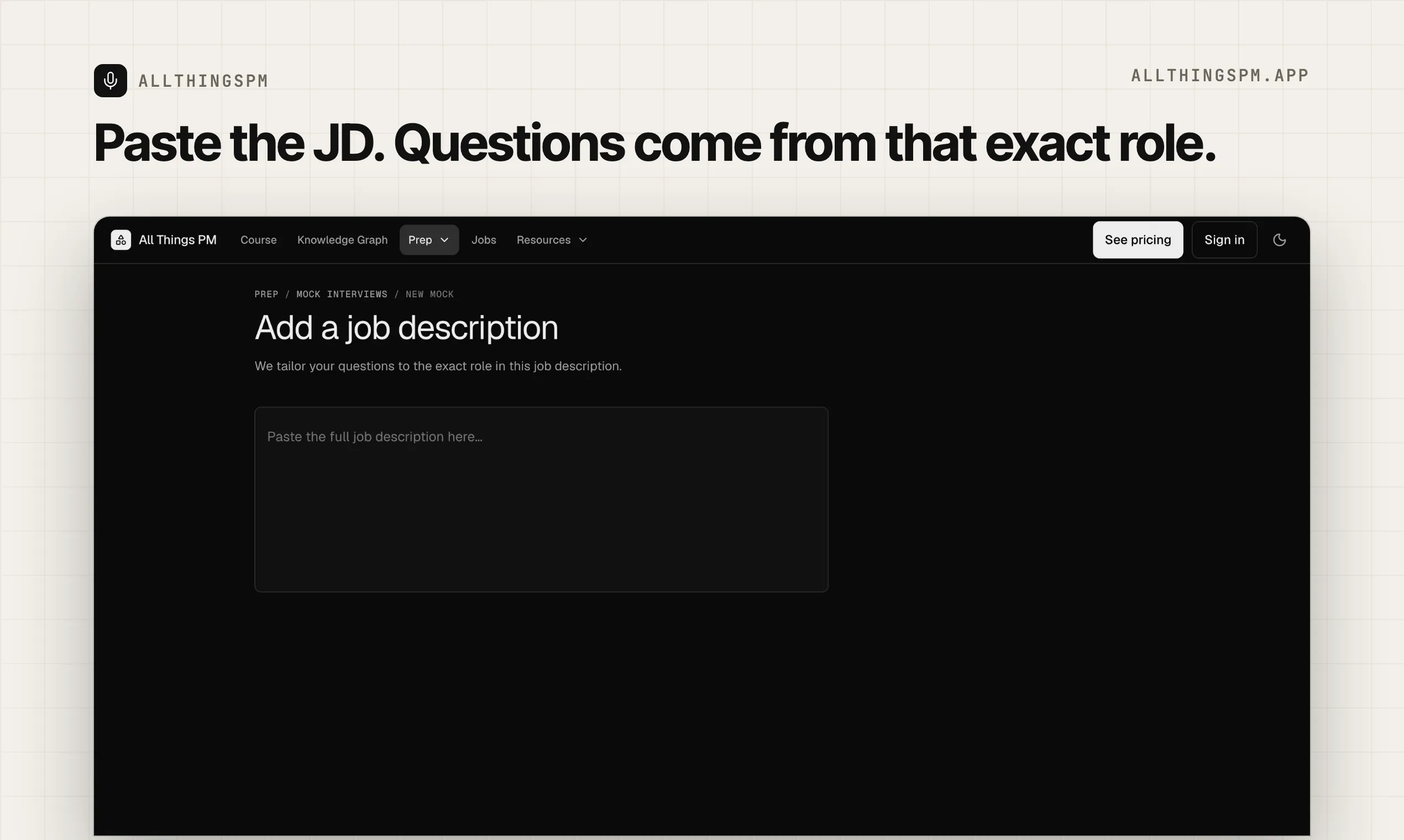 JD Mock Interview by AllthingsPM gallery image