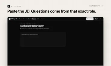 JD Mock Interview by AllthingsPM gallery image