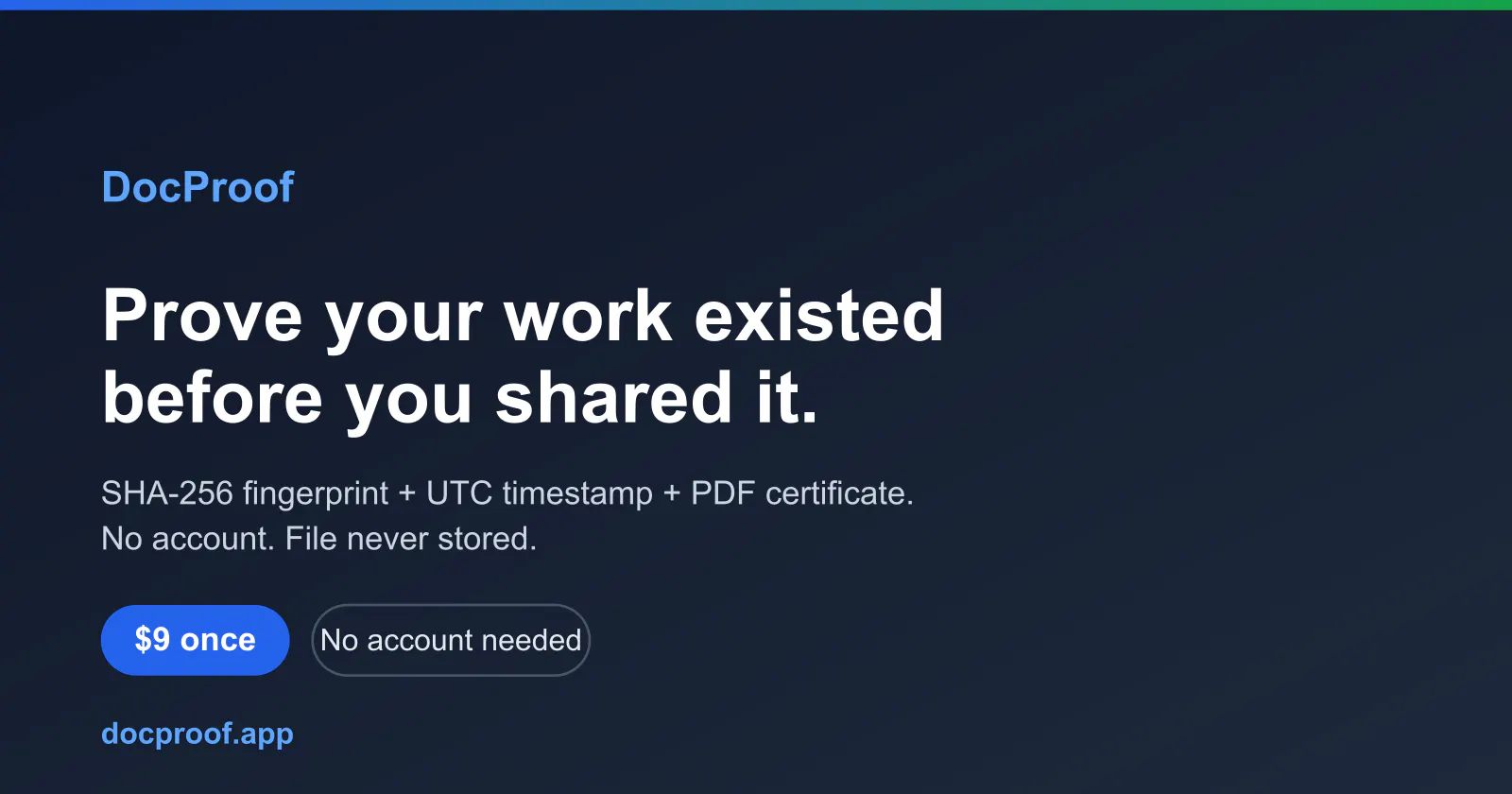 DocProof screenshot 1