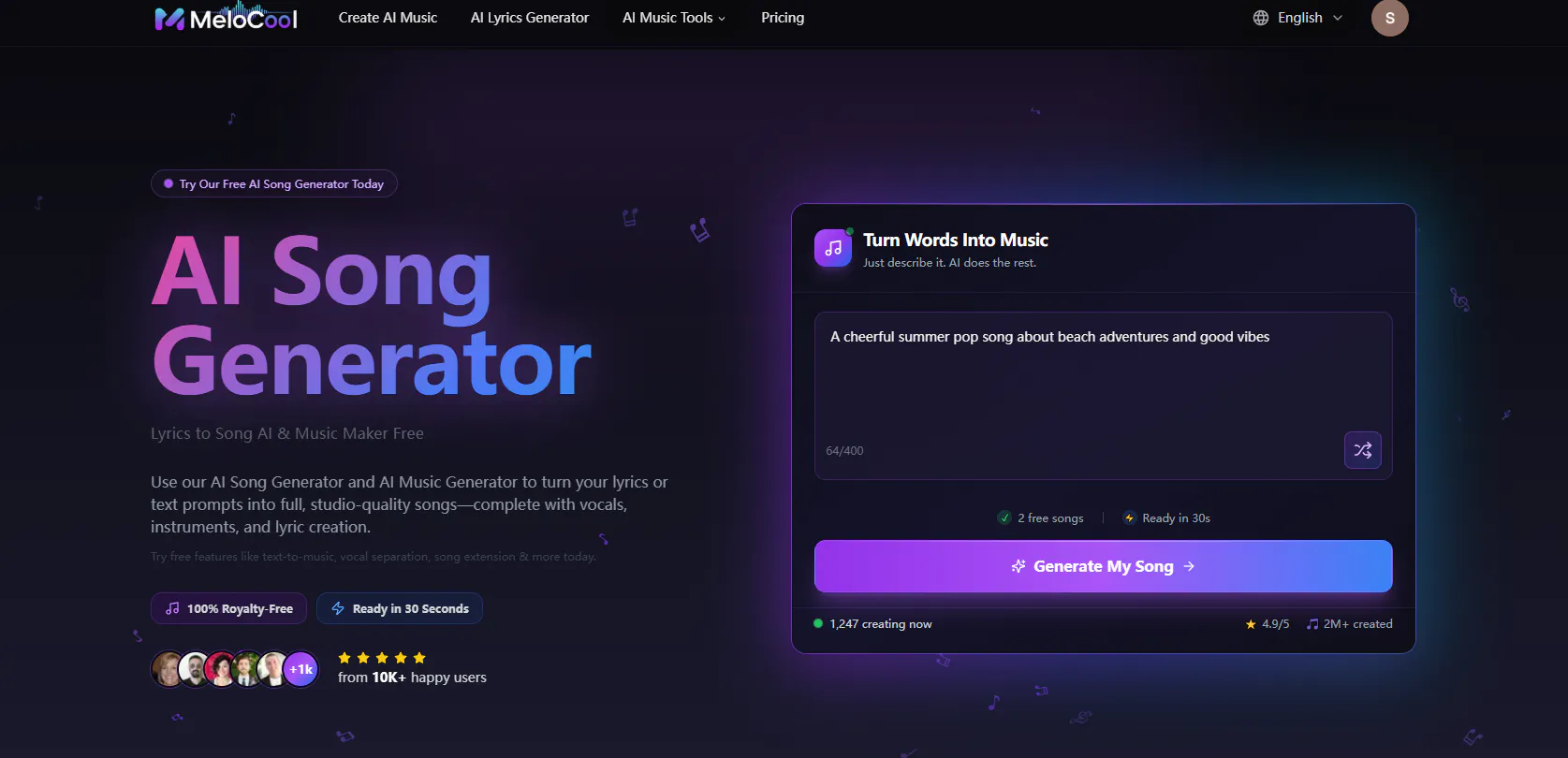 AI Song Generator gallery image