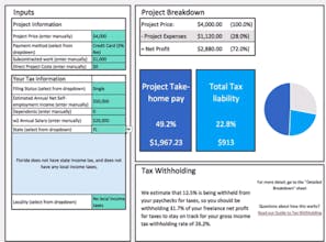 Freelance Project Tax Calculator gallery image