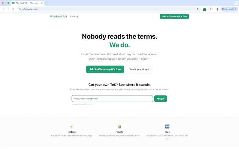 Who Read ToS screenshot 3