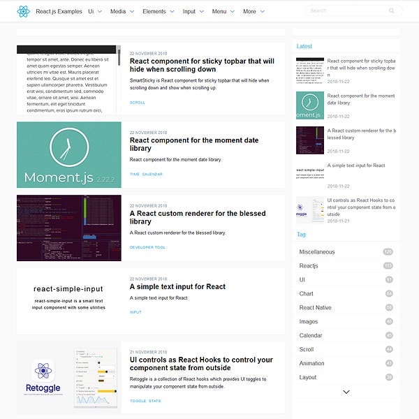 React Examples gallery image