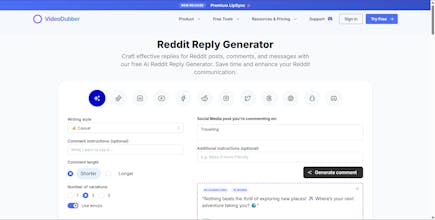 Reddit Reply Generator gallery image