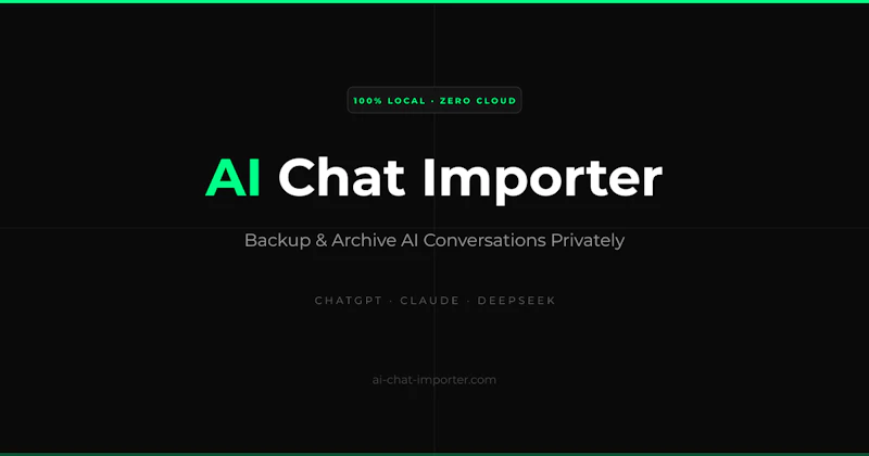 AI CHAT IMPORTER screenshot 1