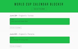 World Cup Calendar Blocker media 2