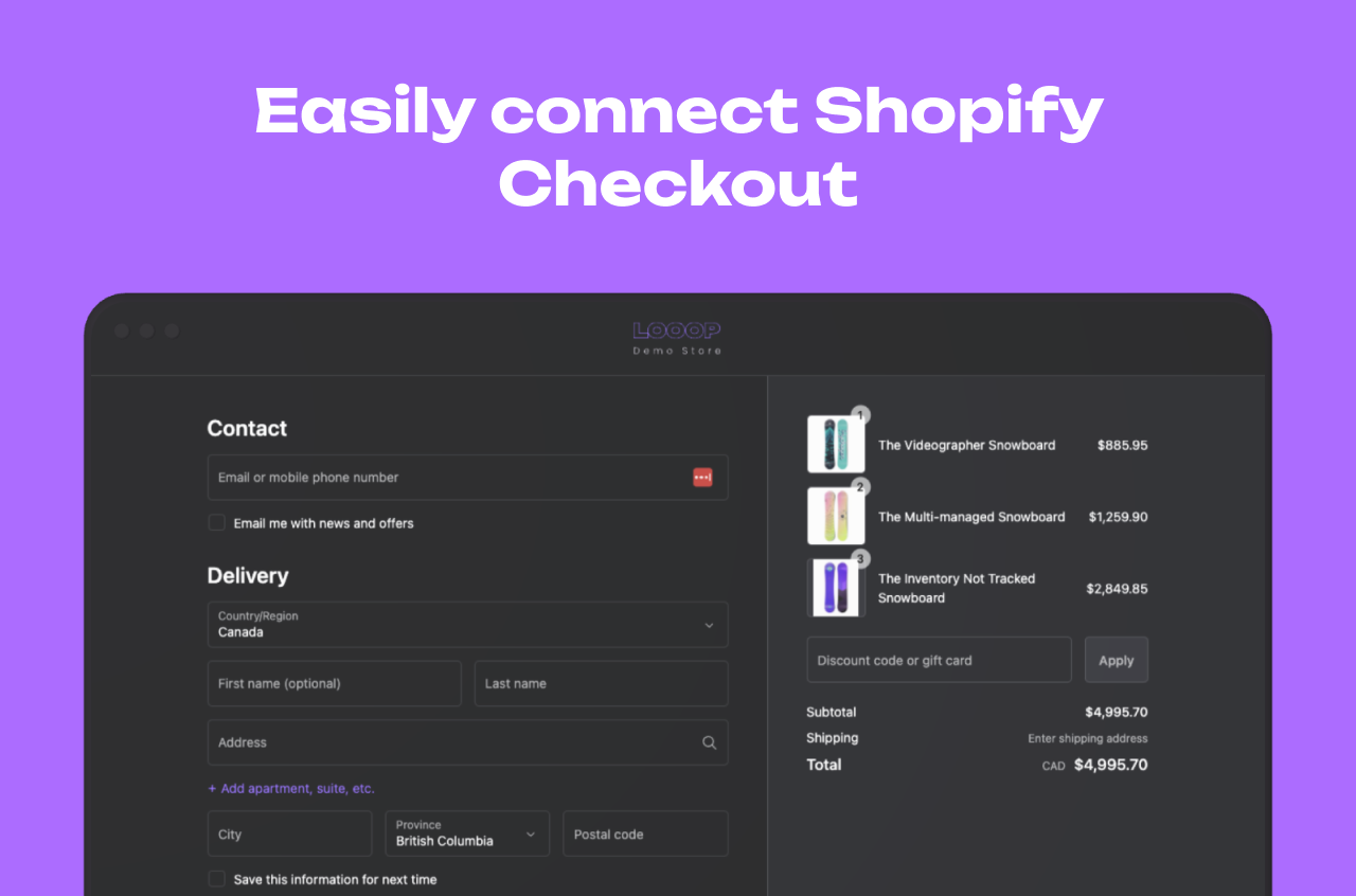 Looop - Shopify x Webflow media 5