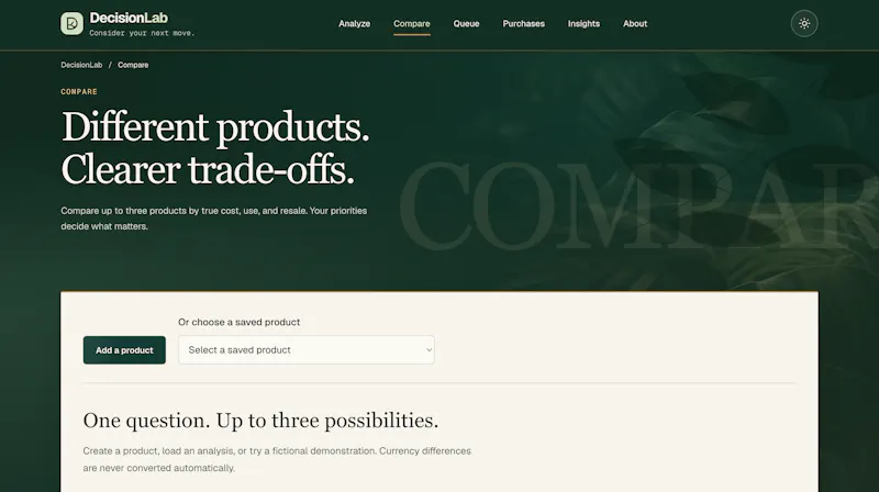 DecisionLab screenshot 3