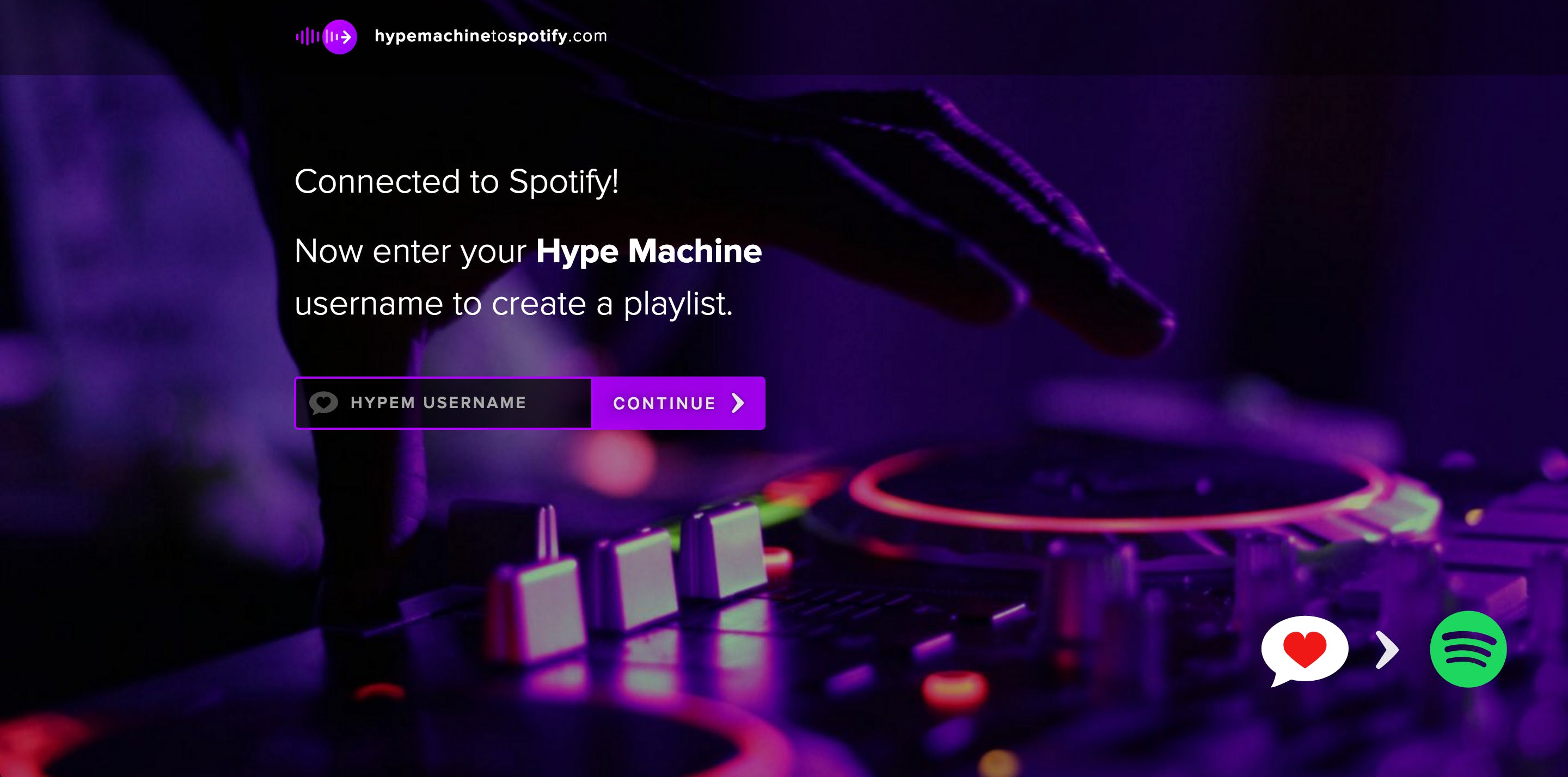 Hype Machine to Spotify media 2