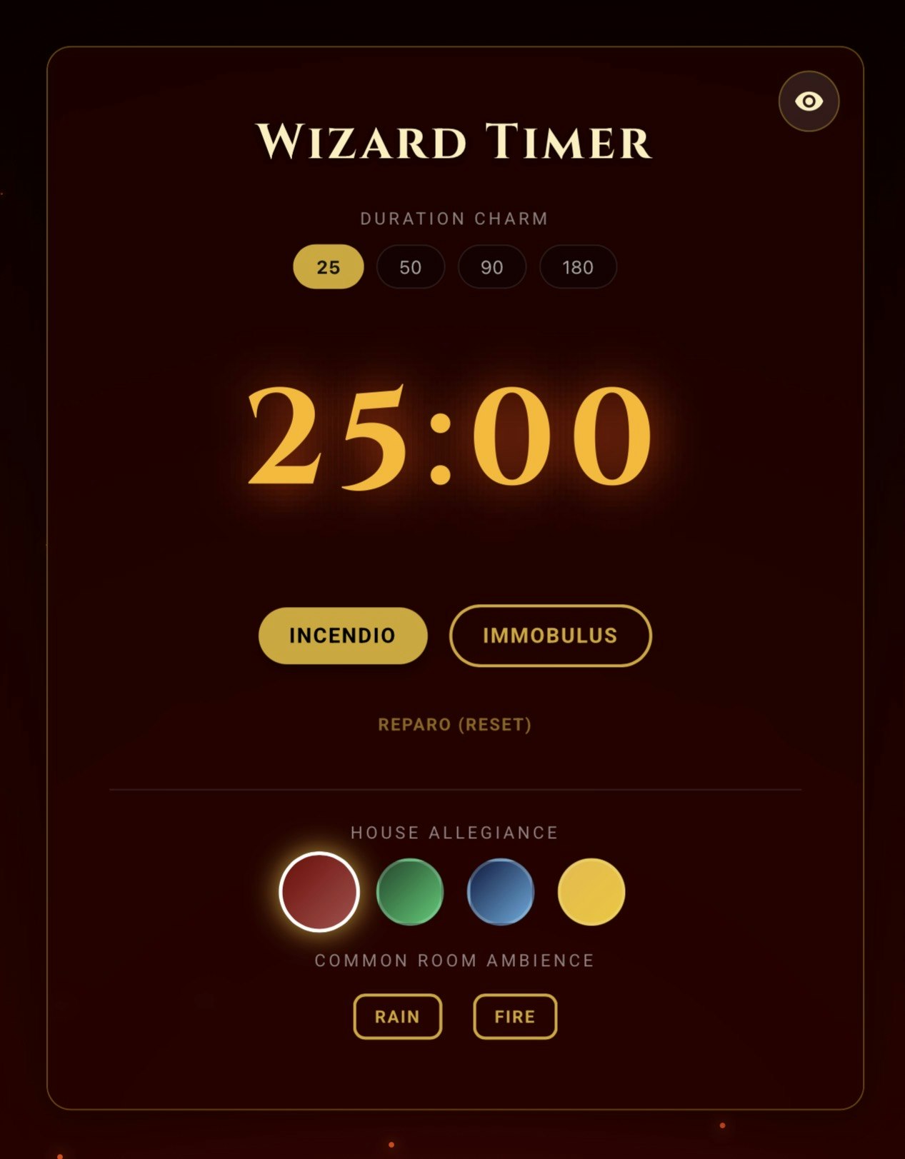Harry Potter themed pomodoro  gallery image
