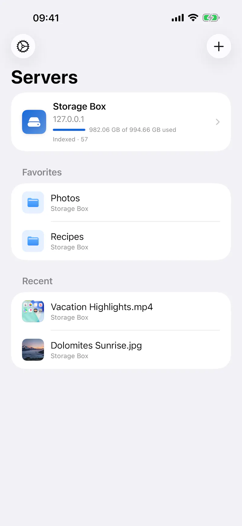 WebDAV Browser - iOS App screenshot 1