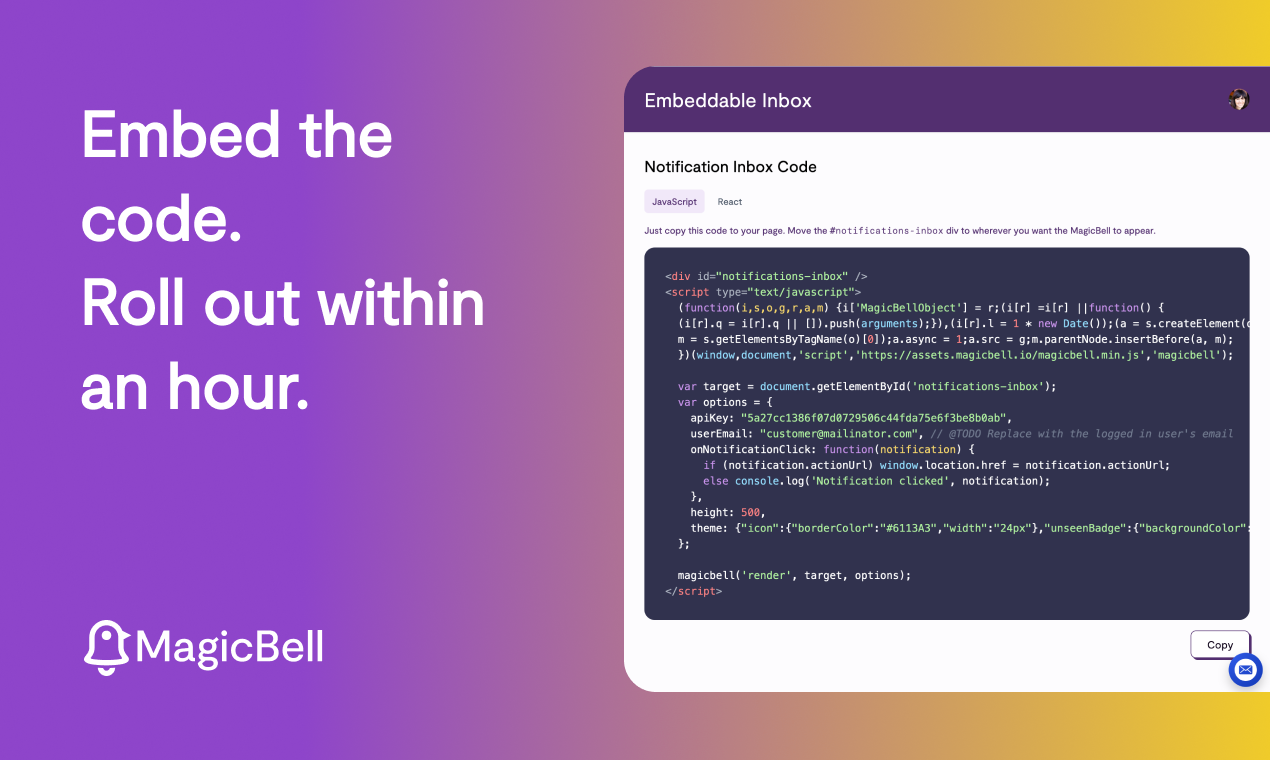MagicBell gallery image