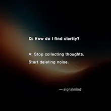 SignalMind: Ask Once. Try to Forget. gallery image