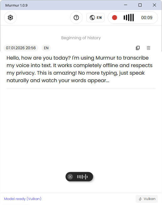 Murmur – Offline Speech to Text gallery image
