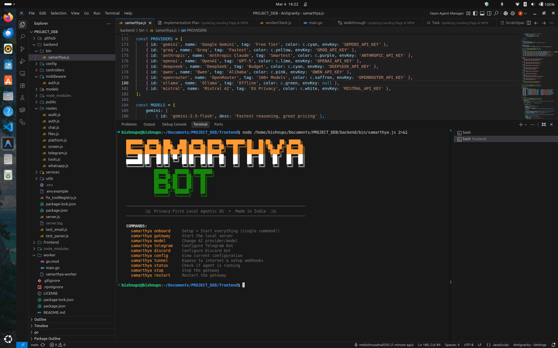 SamarthyaBot - Screenshot 5 showing product features and functionality