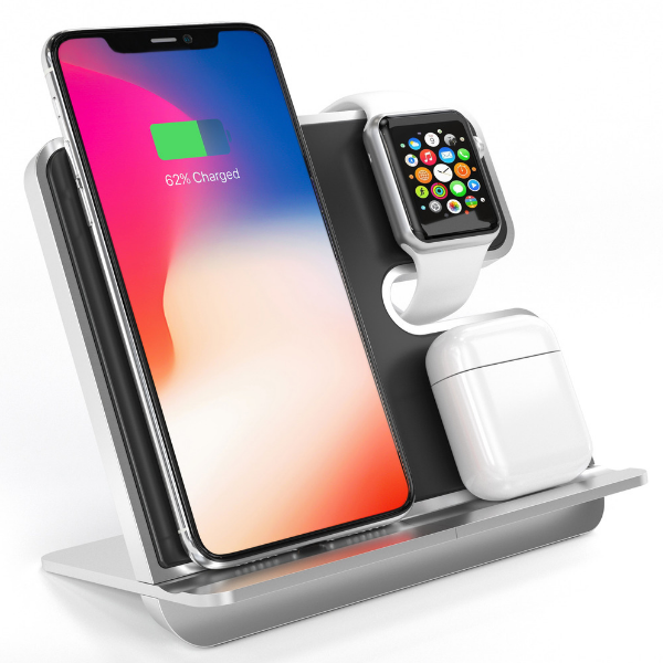 iComboStand - Qi Wireless Charger For Your Apple Devices!