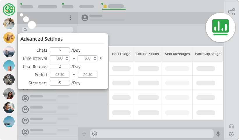 WhatsApp Warmup Tool - Screenshot 3 showing product features and functionality
