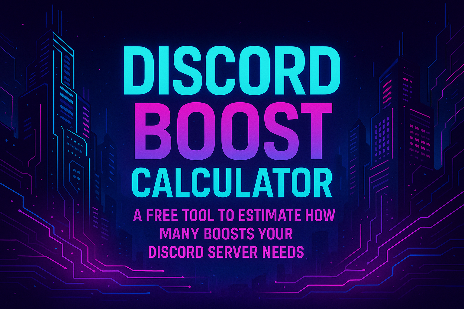 Discord Boost Calculator - Main screenshot showing features and interface