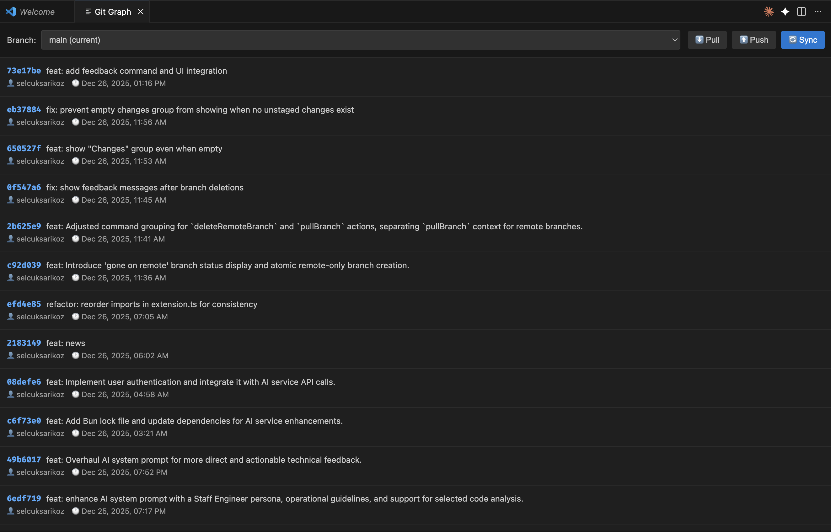 GitOrbit - Git Management for Vscode gallery image