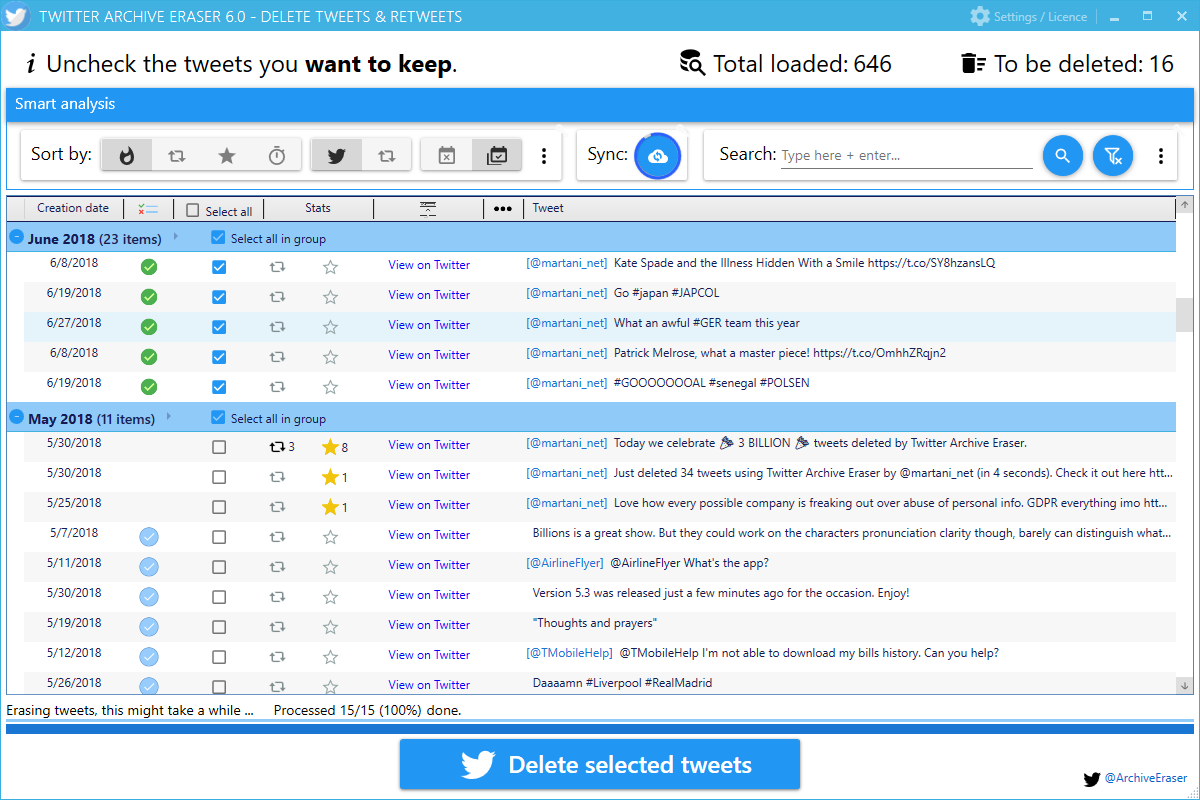 Twitter Archive Eraser gallery image