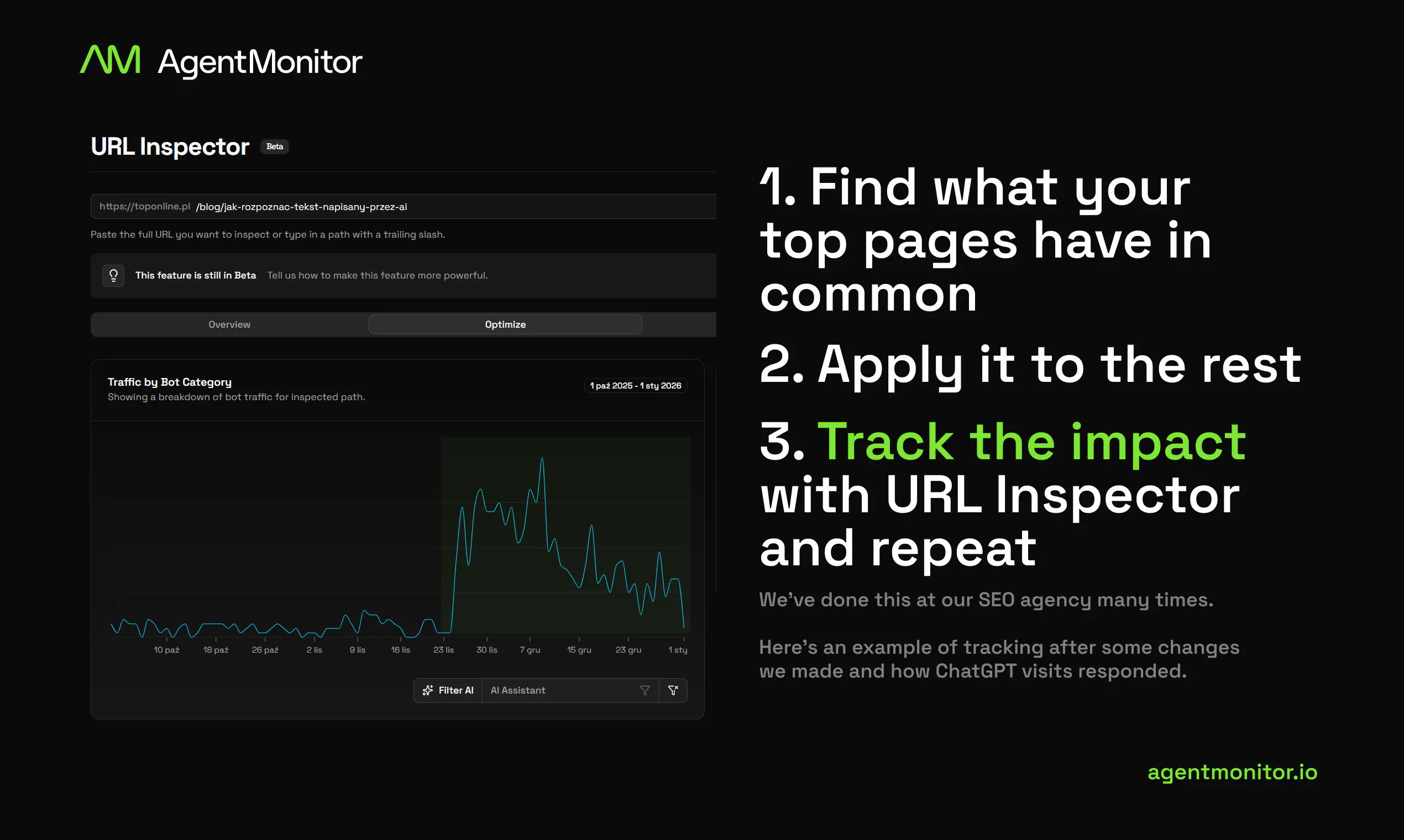 Agent Monitor: Server-side analytics for AI & bot traffic | Product Hunt