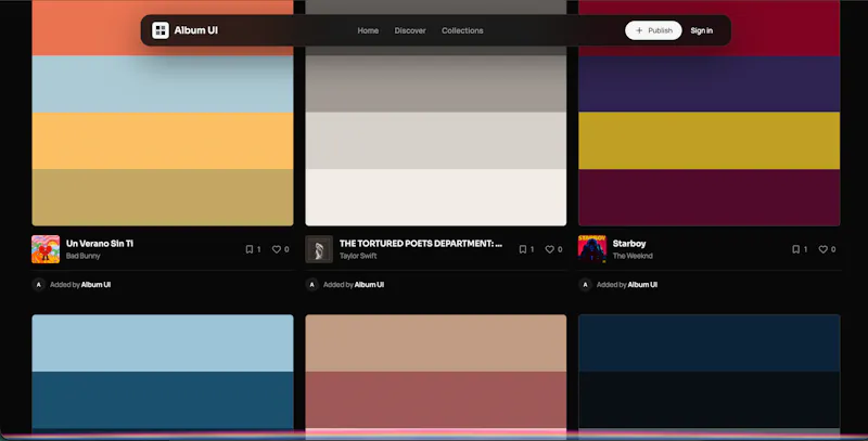 Album UI screenshot 5
