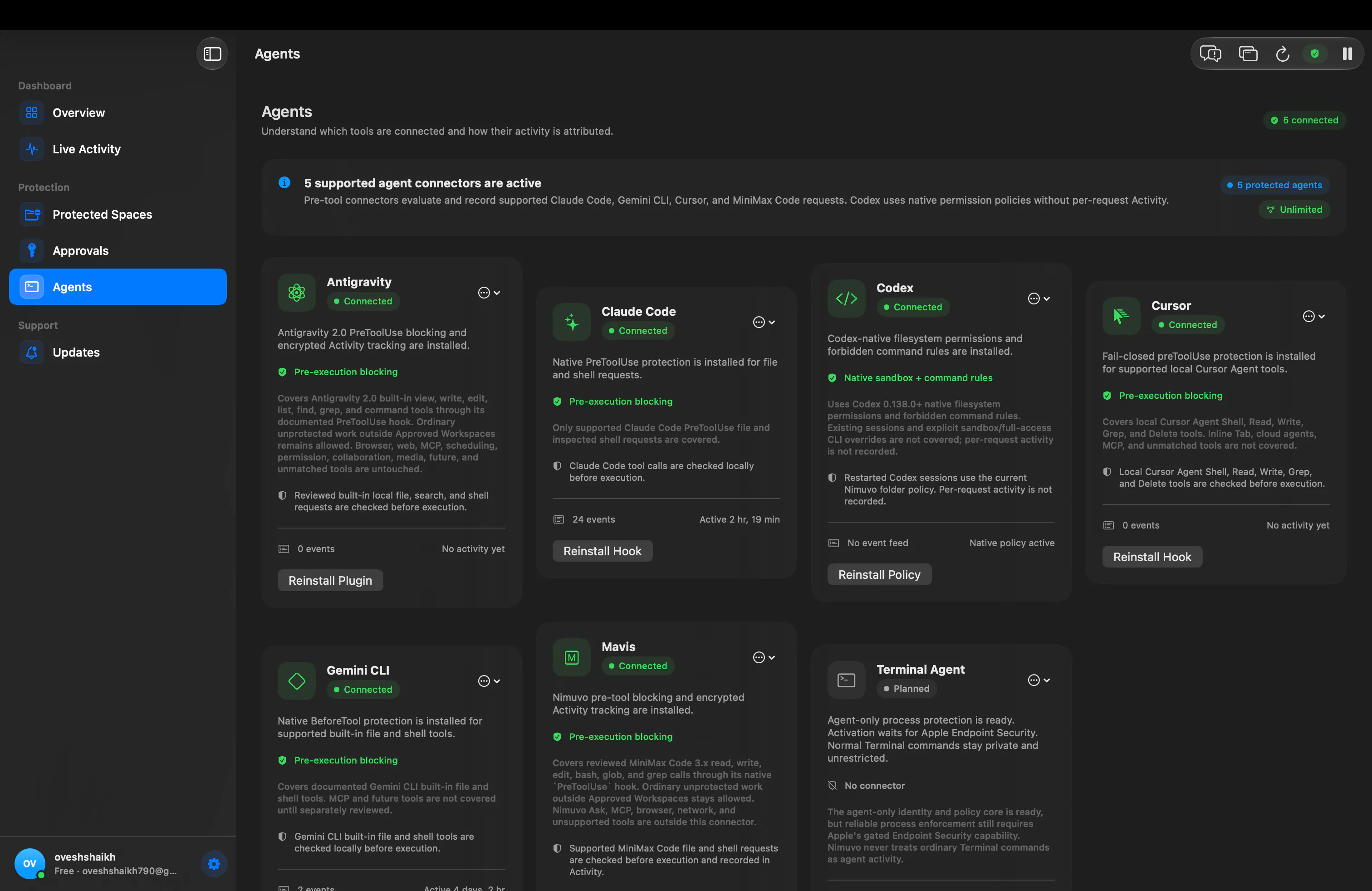 Nimuvo — AI Safety Layer for macOS gallery image