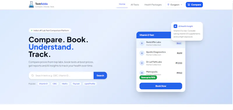 TestAdda — Compare Lab Test Prices screenshot 1