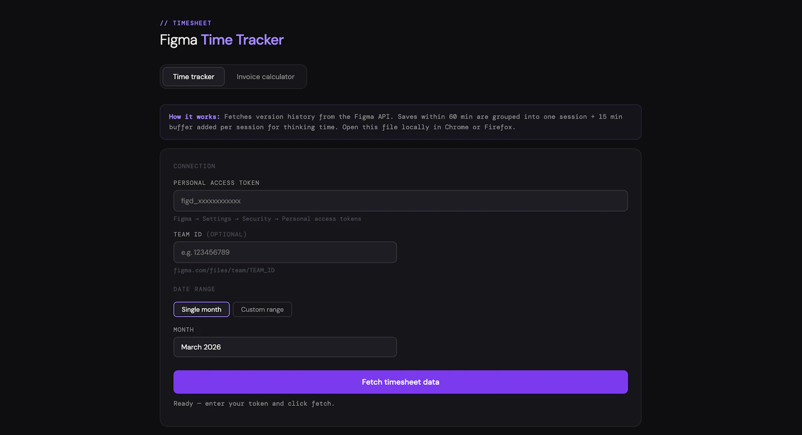 Figma Tracker screenshot 2