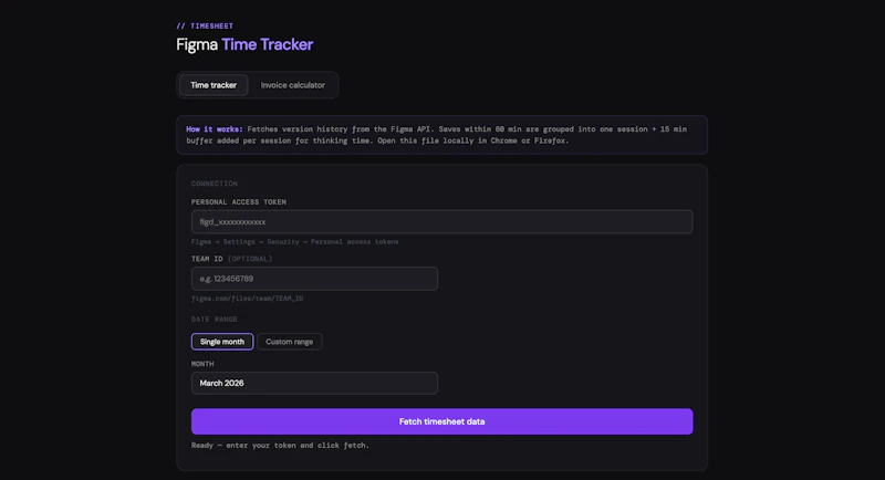 Figma Tracker screenshot 2