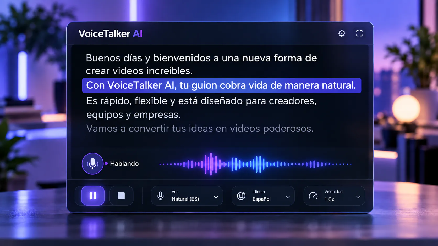 Voice Talker - Scribe Voice Studio screenshot 1
