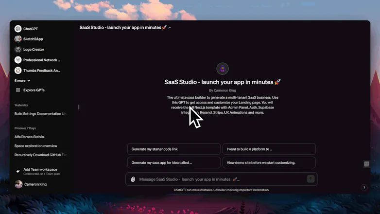 SaaS Studio GPT gallery image