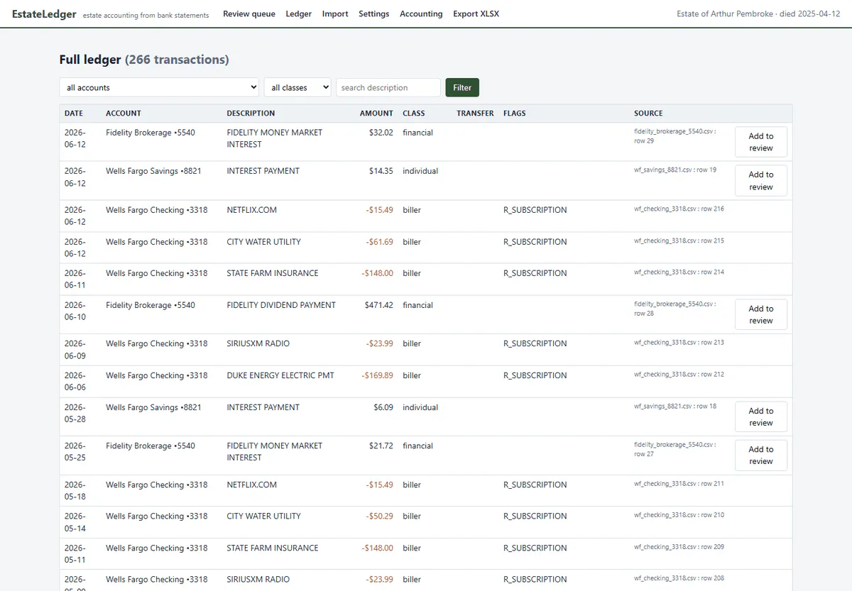 EstateLedger gallery image