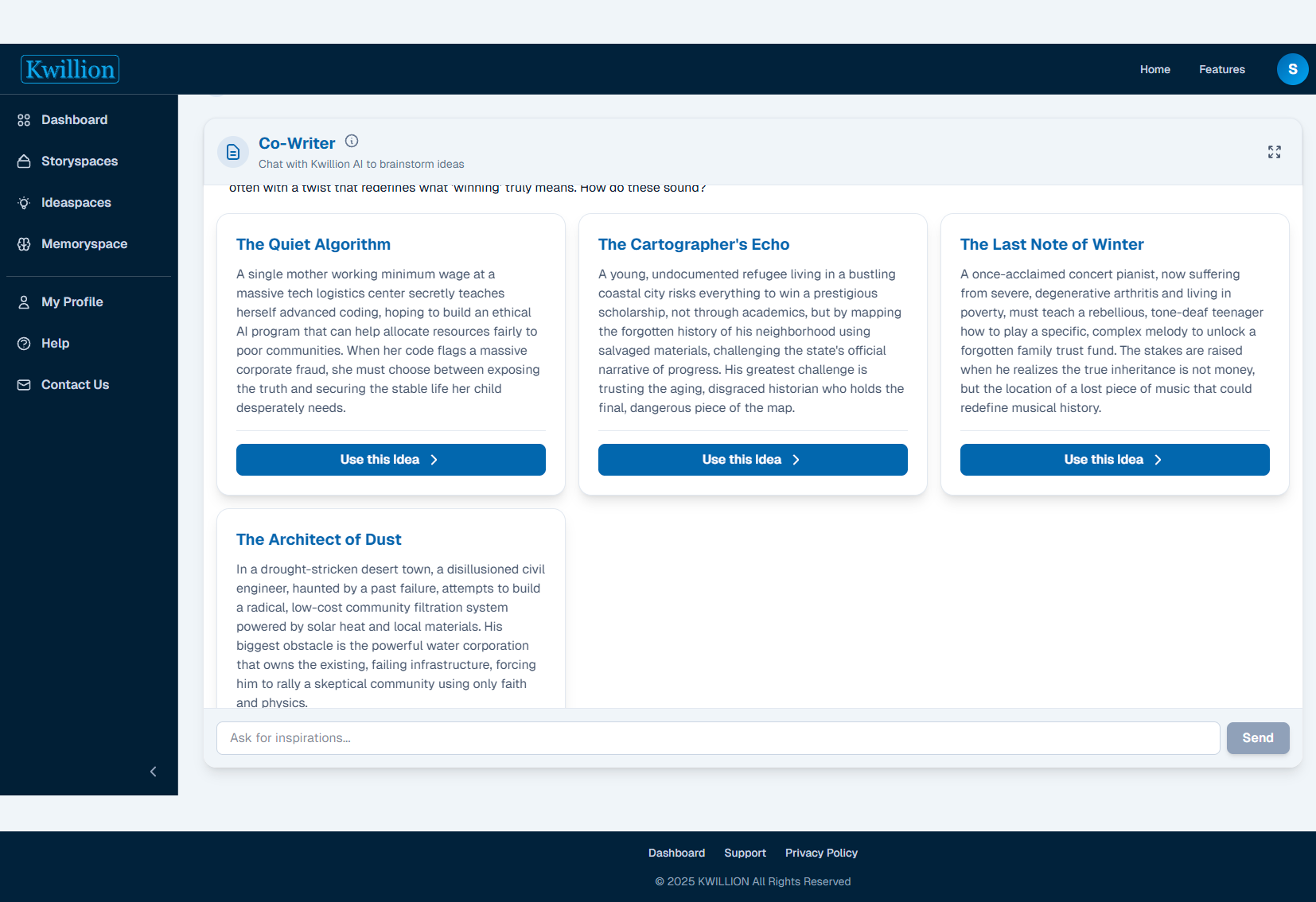 Kwillion - Screenshot 5 showing product features and functionality