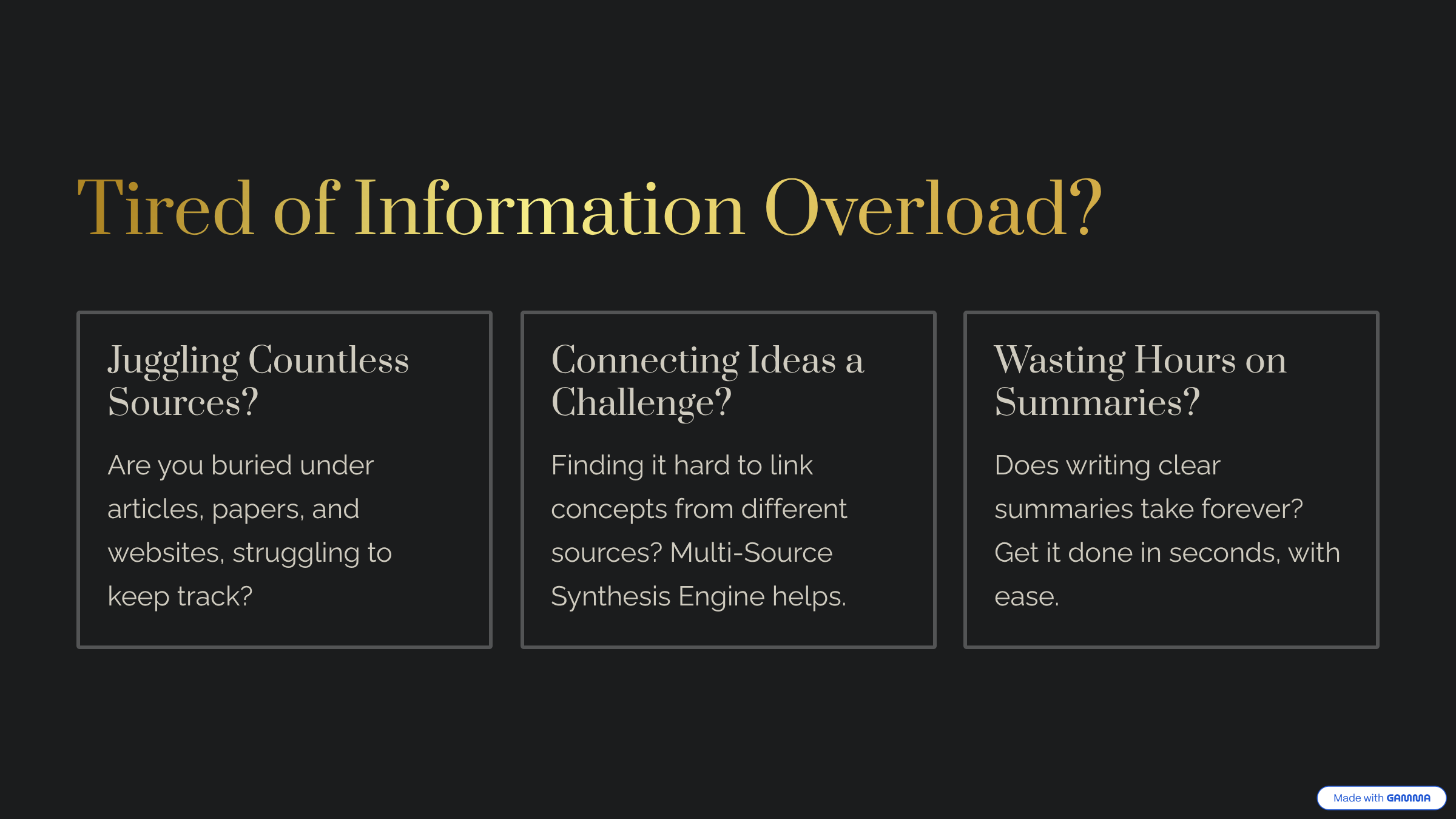 Multi-Source Synthesis Engine AI gallery image