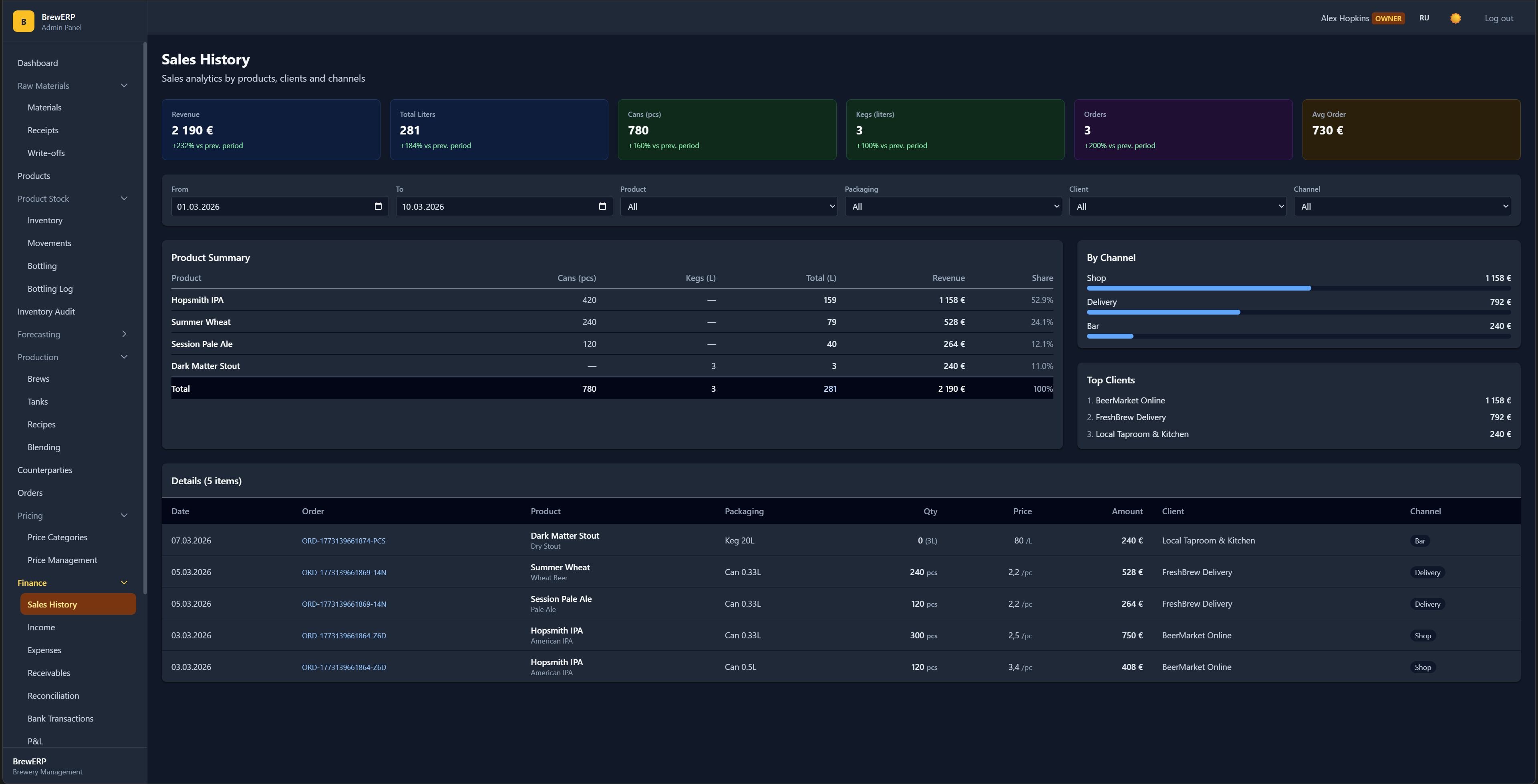 BrewERP — Brewery & Winery Management gallery image