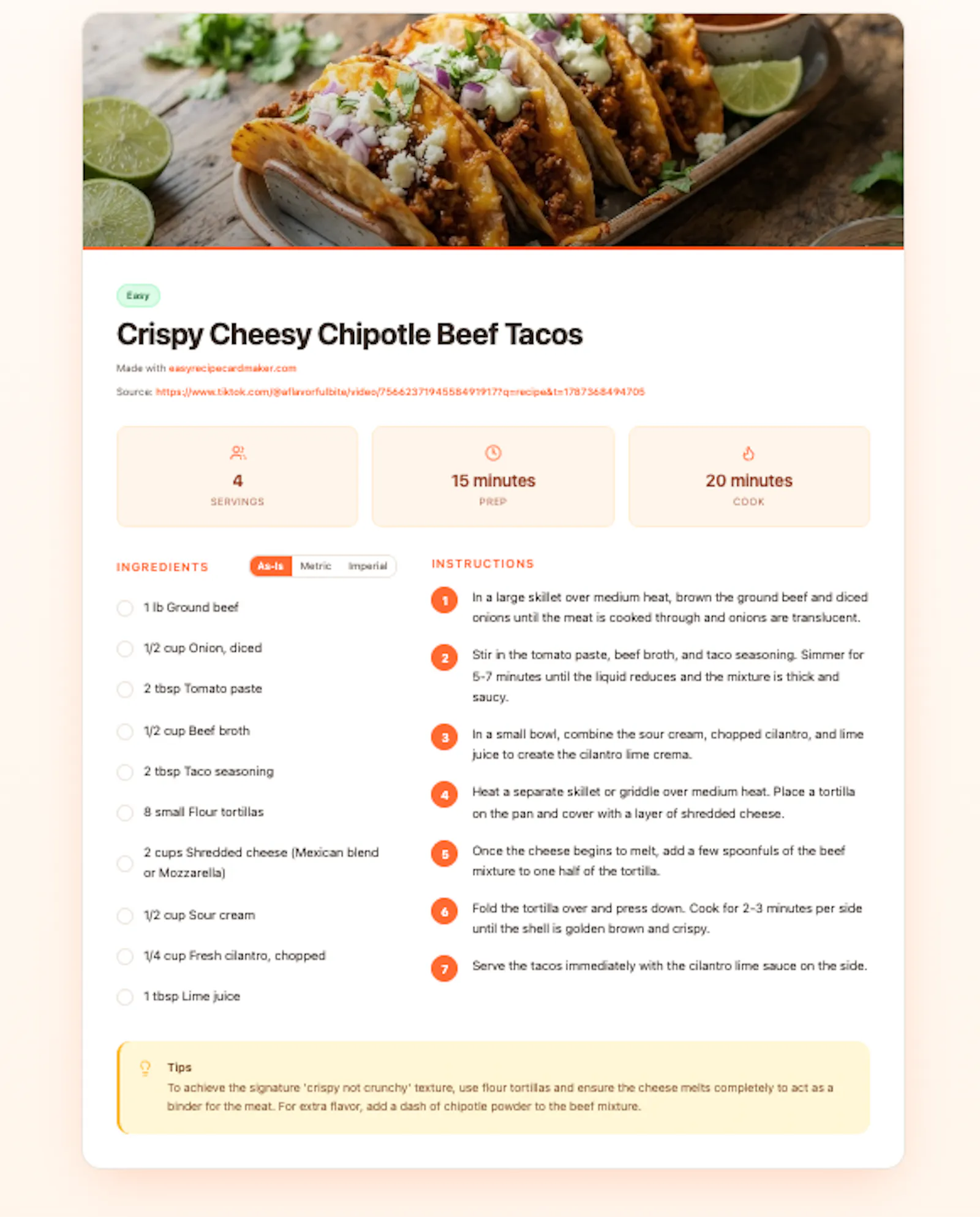 Easy Recipe Card Maker screenshot 3