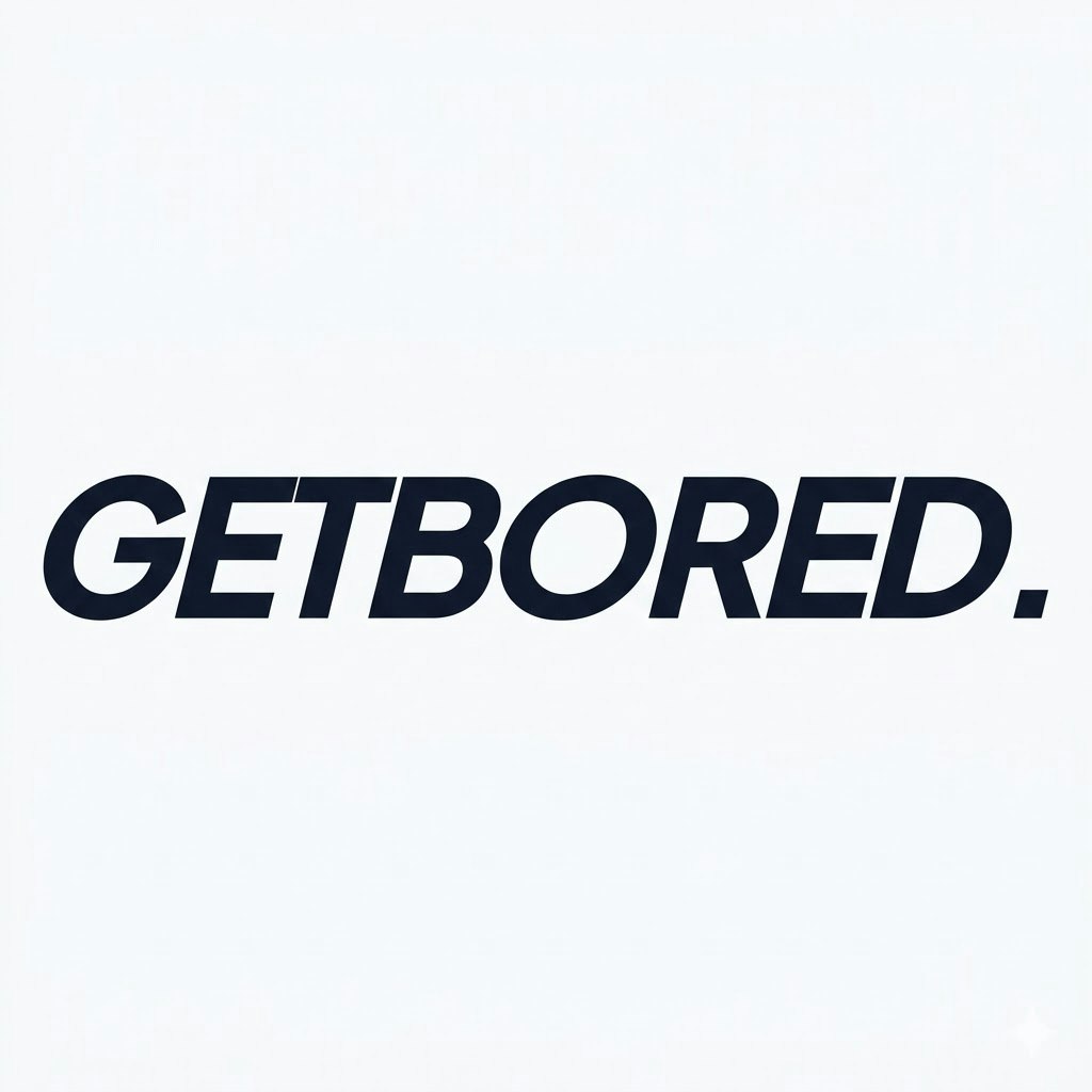 getbored. - Product Hunt launch logo and brand identity