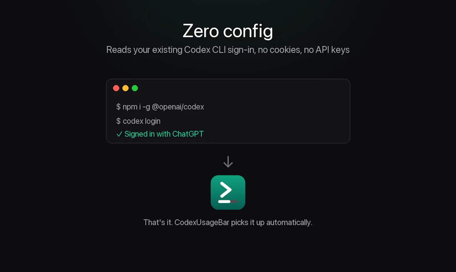 CodexUsageBar screenshot 3