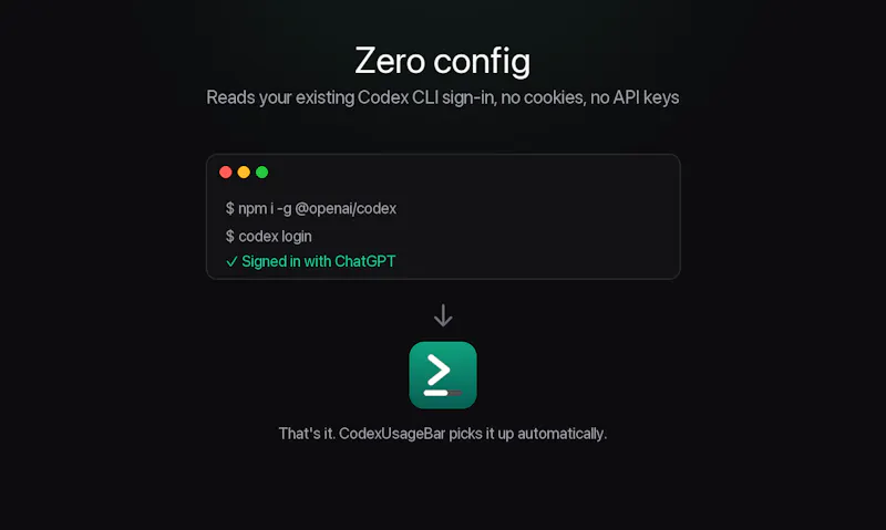 CodexUsageBar screenshot 3